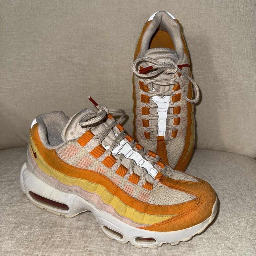 Nike Air Max 95 Forward Orange Yellow Pink Shoes Size 7 307960-114